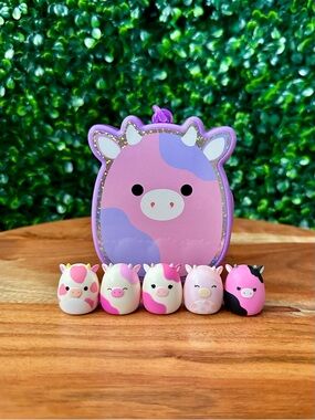 Squish-a-longs Pink Cow Bundle